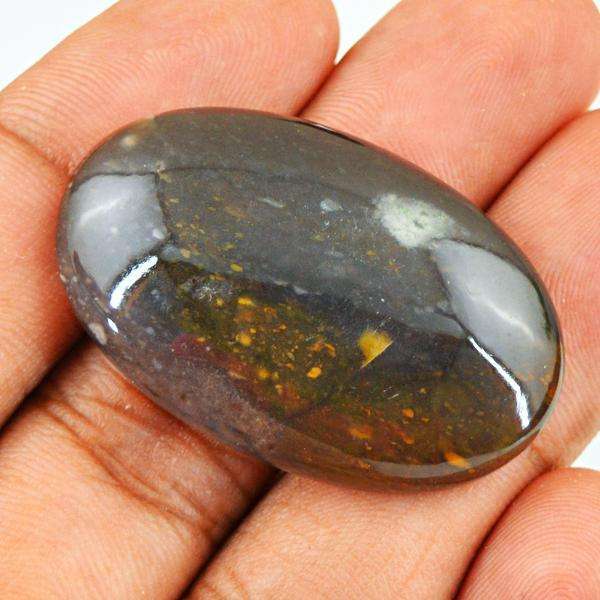 gemsmore:Natural Amazing Oval Shape Bloodstone Untreated Loose Gemstone