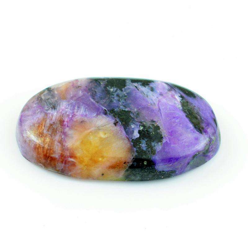 gemsmore:Natural Amazing Oval Shape Charoite Untreated Loose Gemstone