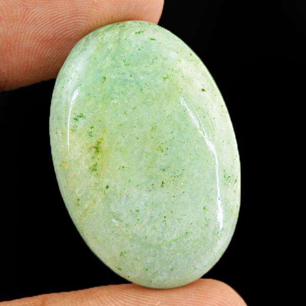 gemsmore:Natural Amazing Oval Shape Green Aventurine Loose Gemstone