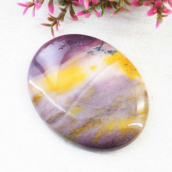 gemsmore:Natural Amazing Oval Shape Mookaite Untreated Loose Gemstone