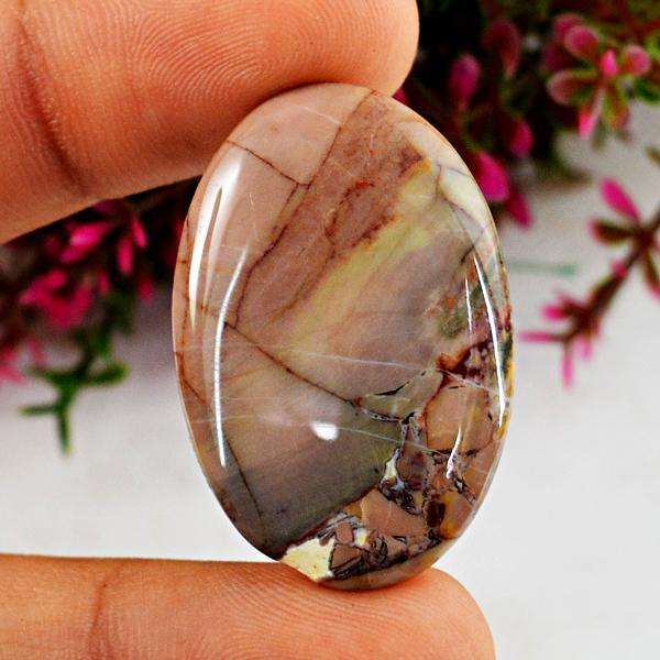 gemsmore:Natural Amazing Oval Shape Mookaite Untreated Loose Gemstone