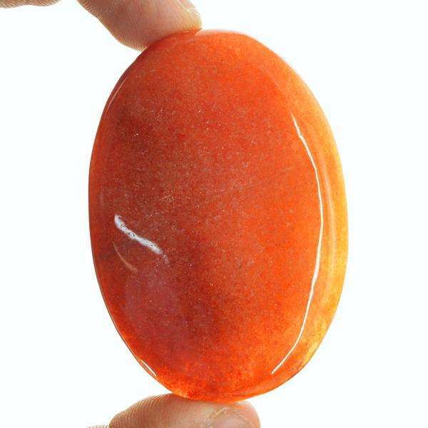 gemsmore:Natural Amazing Oval Shape Orange Aventurine Untreated Loose Gemstone