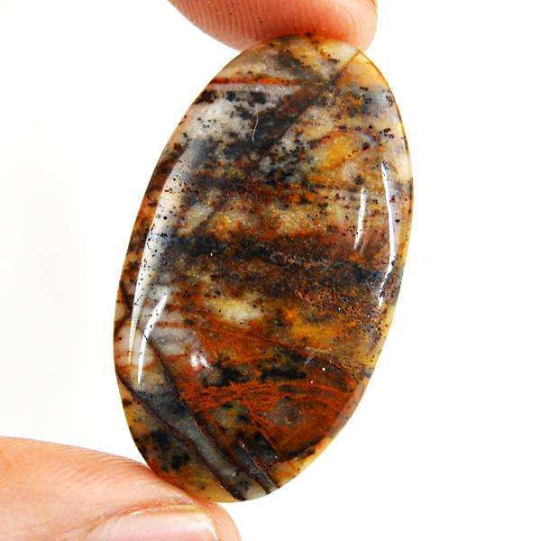 gemsmore:Natural Amazing Oval Shape Outback Jasper Untreated Loose Gemstone