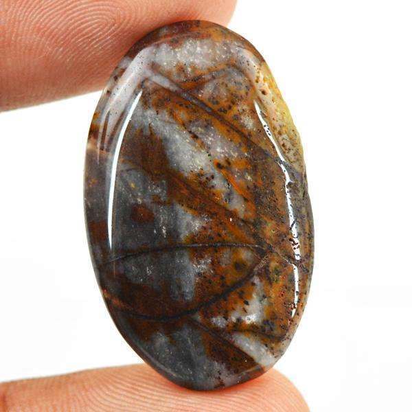 gemsmore:Natural Amazing Oval Shape Outback Jasper Untreated Loose Gemstone