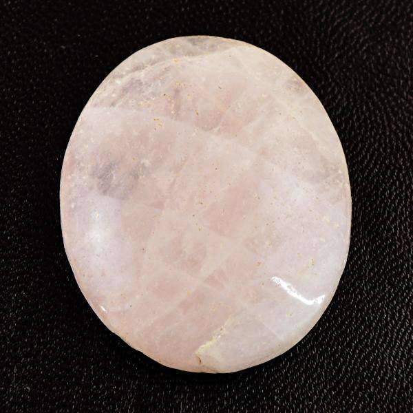 gemsmore:Natural Amazing Oval Shape Pink Rose Quartz Loose Gemstone