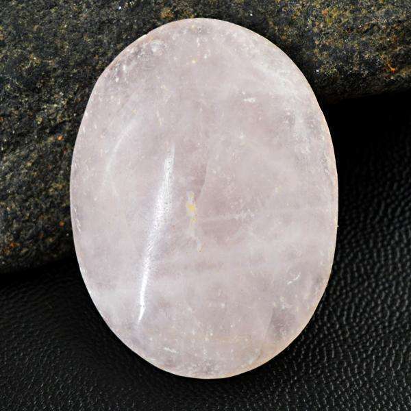 gemsmore:Natural Amazing Oval Shape Pink Rose Quartz Loose Gemstone