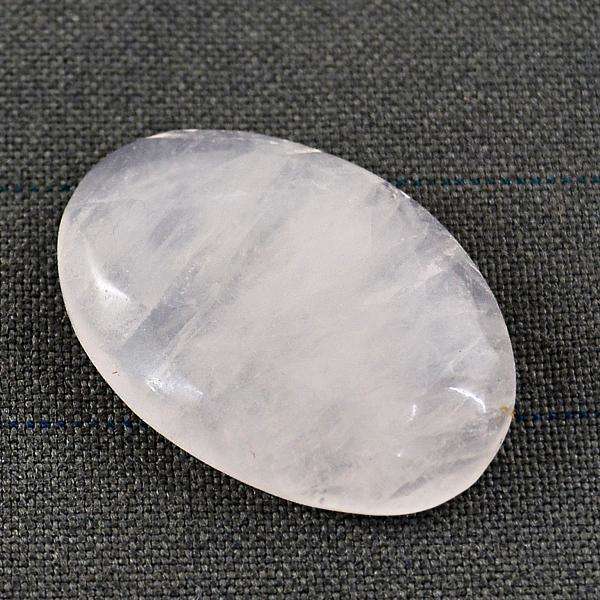 gemsmore:Natural Amazing Oval Shape Pink Rose Quartz Loose Gemstone