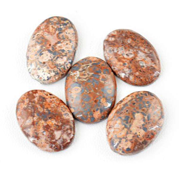 gemsmore:Natural Amazing Oval Shape Poppy Jasper Loose Gemstone Lot