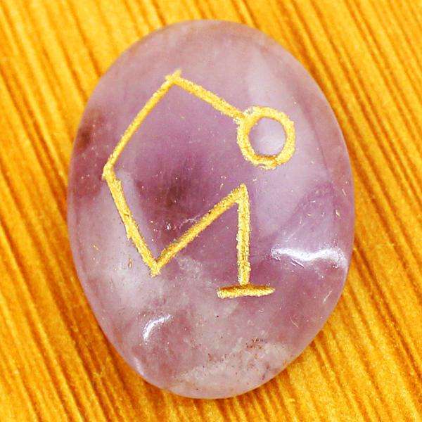 gemsmore:Natural Amazing Oval Shape Purple Amethyst Healing Loose Gemstone