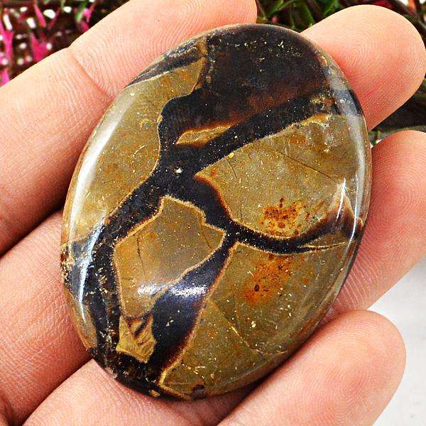 gemsmore:Natural Amazing Oval Shape Septarian Agate Loose Gemstone