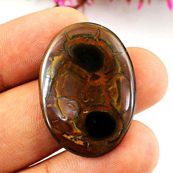 gemsmore:Natural Amazing Oval Shape Septarian Agate Loose Gemstone