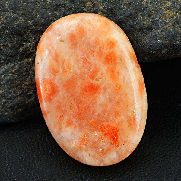 gemsmore:Natural Amazing Oval Shape Sunstone Untreated Loose Gemstone