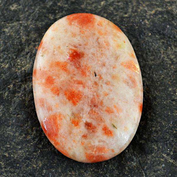 gemsmore:Natural Amazing Oval Shape Sunstone Untreated Loose Gemstone