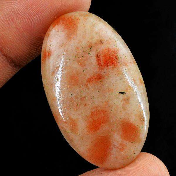 gemsmore:Natural Amazing Oval Shape Sunstone Untreated Loose Gemstone