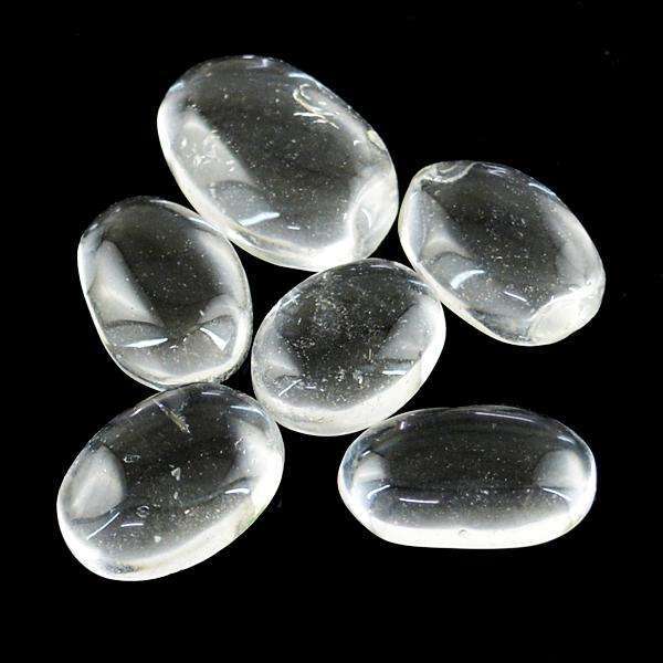 gemsmore:Natural Amazing Oval Shape White Quartz Untreated Loose Gemstone Lot