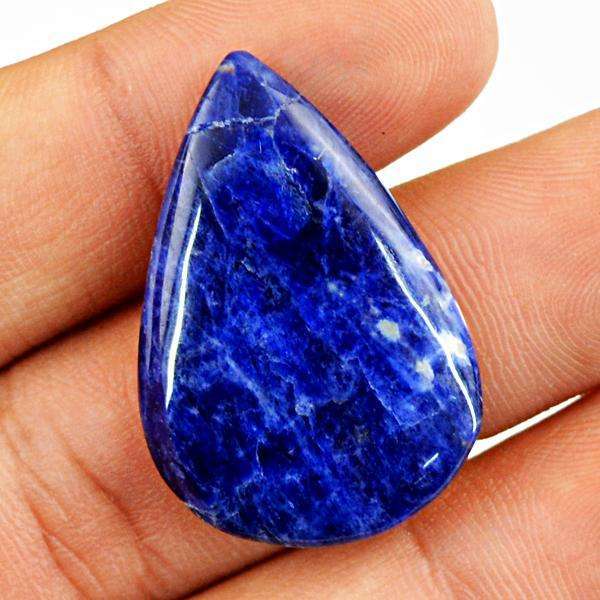 gemsmore:Natural Amazing Pear Shape Blue Sodalite Loose Gemstone