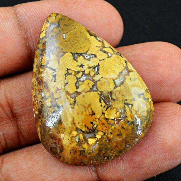gemsmore:Natural Amazing Pear Shape Cobra Jasper untreated Loose Gemstone