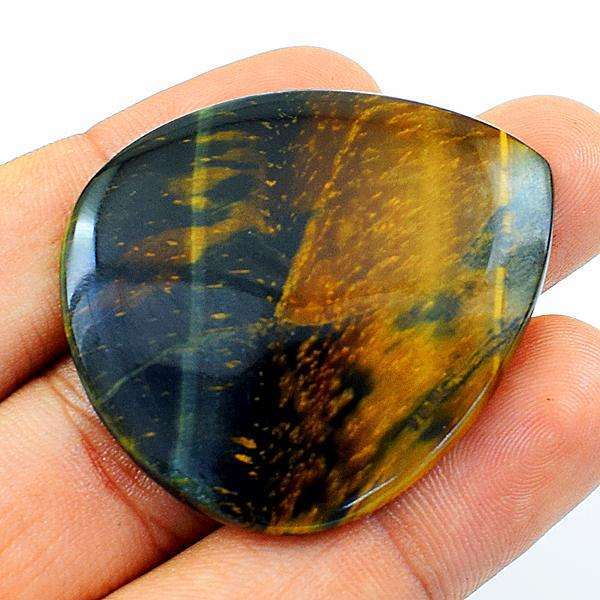 gemsmore:Natural Amazing Pear Shape Iron Tiger Eye Loose Gemstone