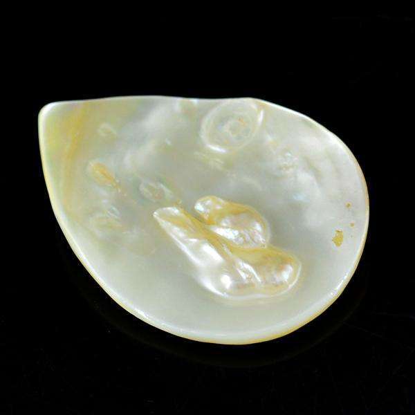 gemsmore:Natural Amazing Pear Shape Mother Pearl Loose Gemstone