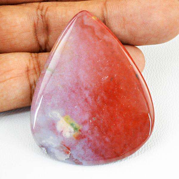 gemsmore:Natural Amazing Pear Shape Multicolor Moss Agate Loose Gemstone