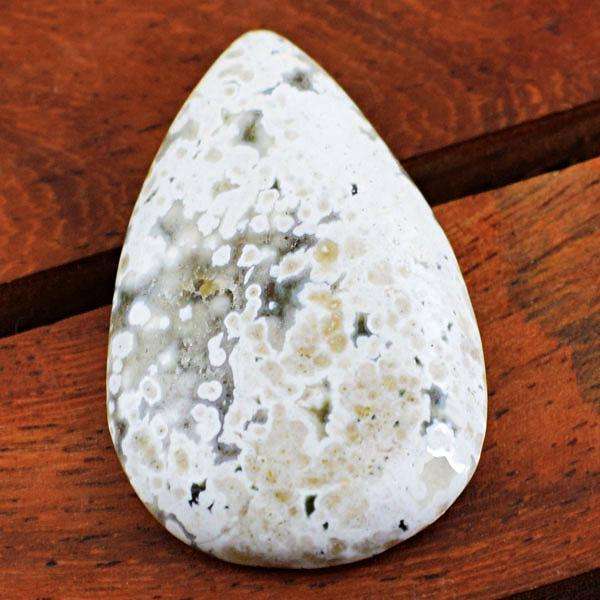 gemsmore:Natural Amazing Pear Shape Ocean Jasper Untreated Loose Gemstone