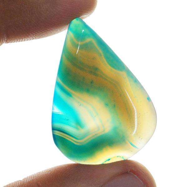 gemsmore:Natural Amazing Pear Shape Onyx Untreated Loose Gemstone