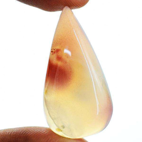 gemsmore:Natural Amazing Pear Shape Onyx Untreated Loose Gemstone.