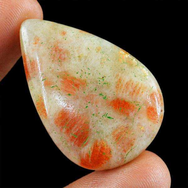 gemsmore:Natural Amazing Pear Shape Sunstone Untreated Loose Gemstone