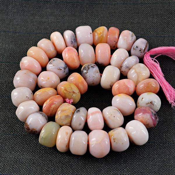 gemsmore:Natural Amazing Pink Australian Opal Drilled Beads Strand