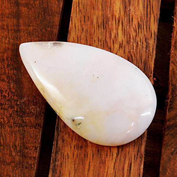gemsmore:Natural Amazing Pink Opal Pear Shape Untreated Loose Gemstone