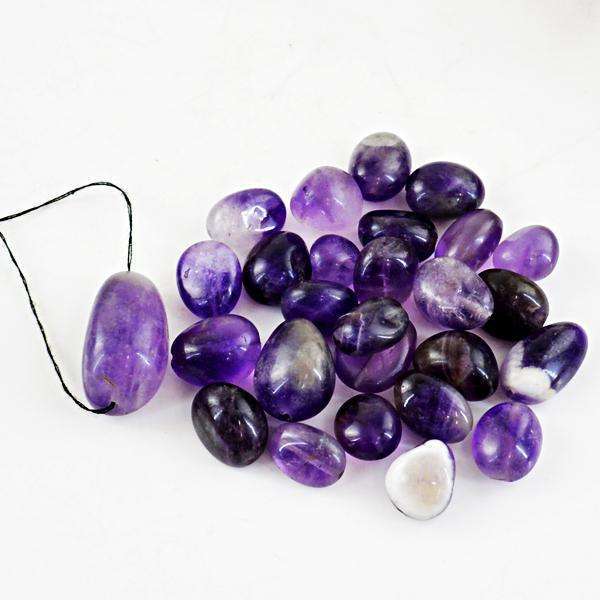 gemsmore:Natural Amazing Purple Amethyst Drilled Beads Lot