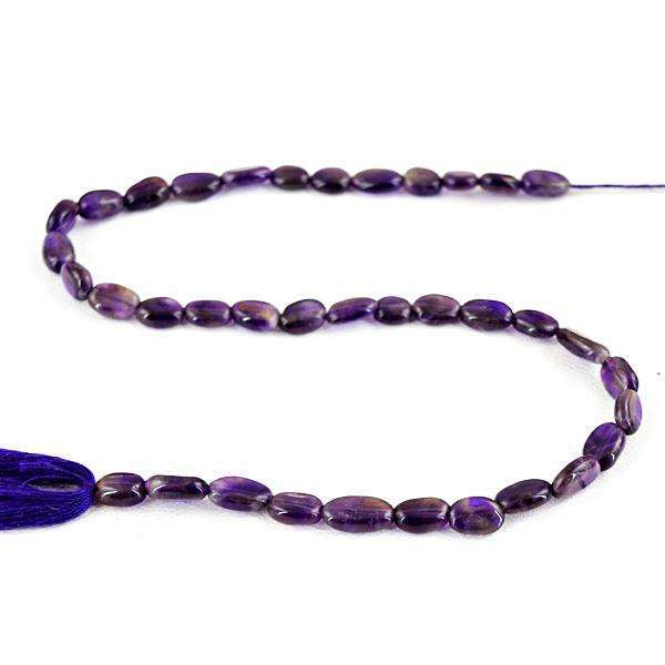 gemsmore:Natural Amazing Purple Amethyst Drilled Beads Strand