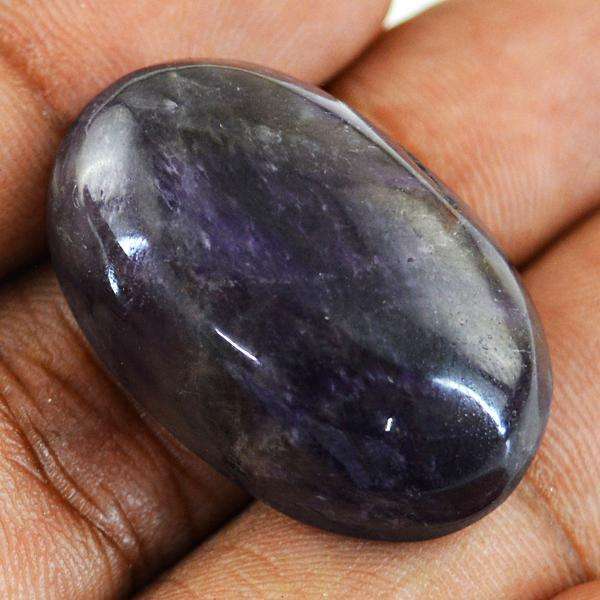 gemsmore:Natural Amazing Purple Amethyst Oval Shape Untreated Loose Gemstone