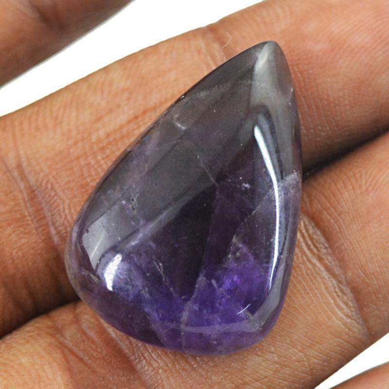 gemsmore:Natural Amazing Purple Amethyst Pear Shape Gemstone