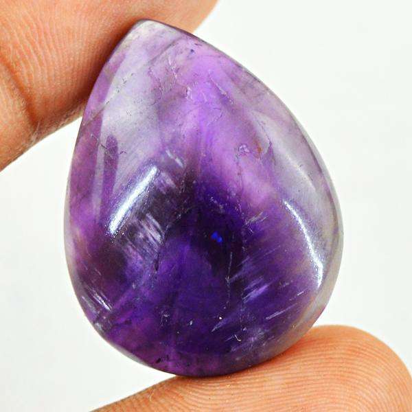gemsmore:Natural Amazing Purple Amethyst Pear Shape Loose Gemstone