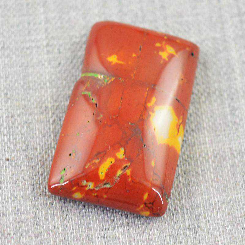 gemsmore:Natural Amazing Red Mookaite Rectangular Shape Gemstone