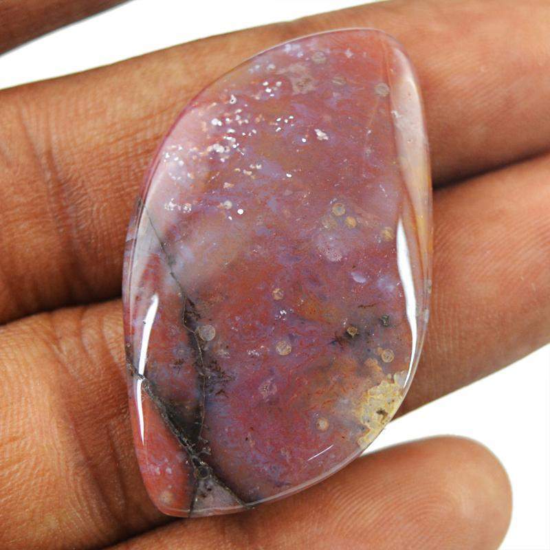 gemsmore:Natural Amazing Red Moss Agate Genuine Gemstone