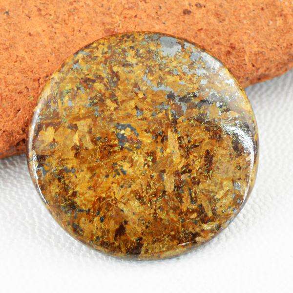 gemsmore:Natural Amazing Round Shape Bronzite Untreated Loose Gemstone