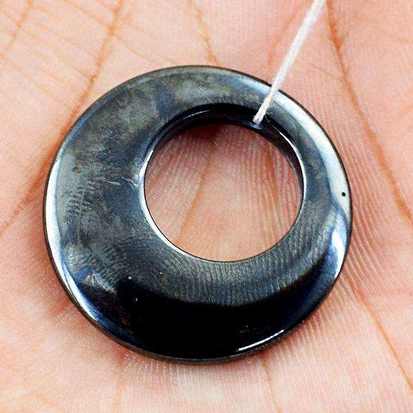 gemsmore:Natural Amazing Round Shape Hematite Untreated Loose Drilled Gemstone