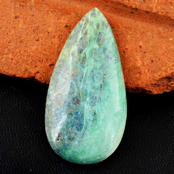 gemsmore:Natural Amazing Ruby Zoisite Pear Shape Untreated Loose Gemstone