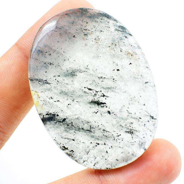 gemsmore:Natural Amazing Rutile Quartz Oval Shape Gemstone