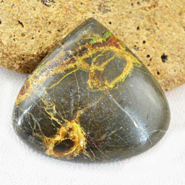 gemsmore:Natural Amazing Septarian Agate Pear Shape Untreated Loose Gemstone