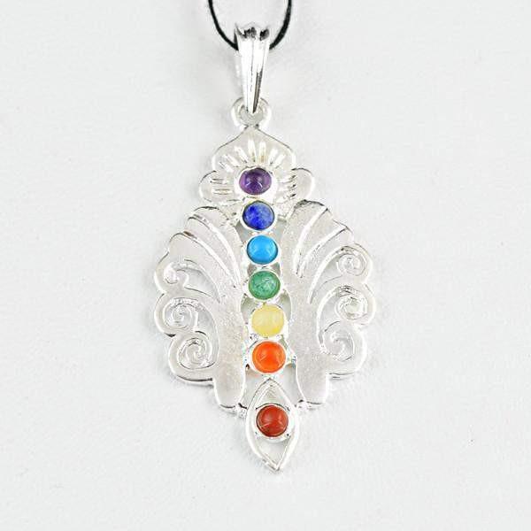 gemsmore:Natural Amazing Seven Chakra Healing Pendant