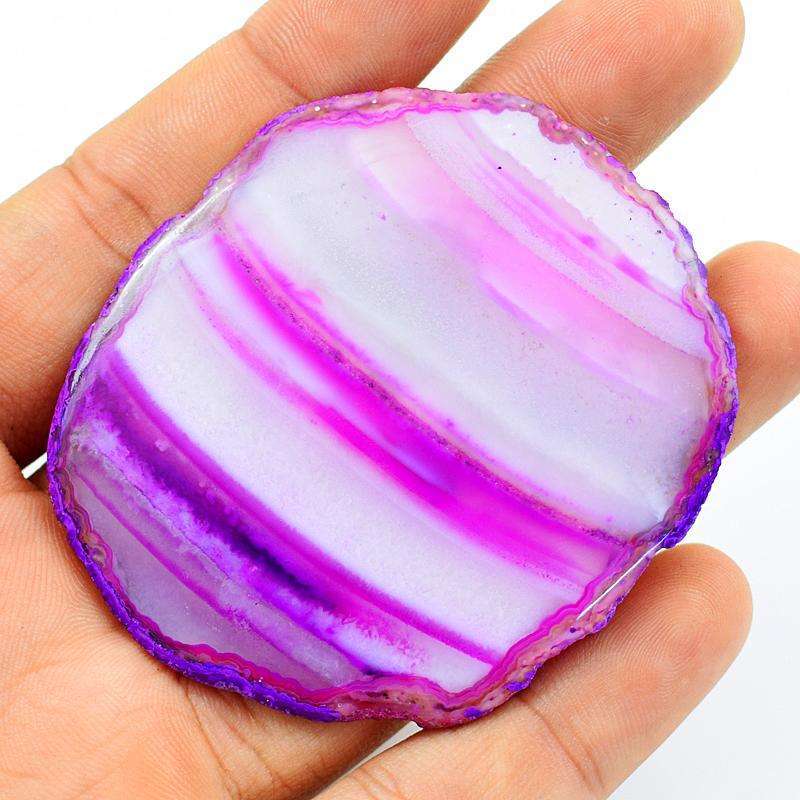 gemsmore:Natural Amazing  Slice Agate Untreated Loose Gemstone