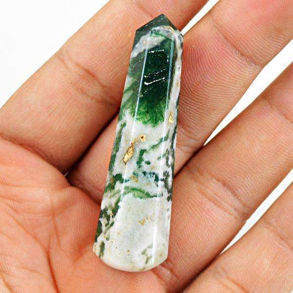 gemsmore:Natural Amazing Tree Agate Untreated Healing Point