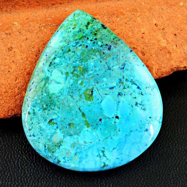 gemsmore:Natural Amazing Turquoise Pear Shape Untreated Loose Gemstone