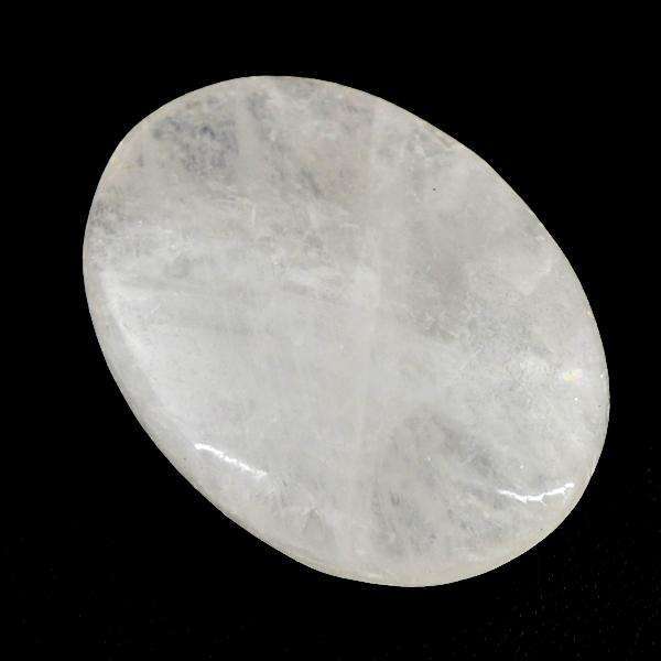 gemsmore:Natural Amazing White Quartz Oval Shape Untreated Loose Gemstone.