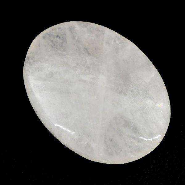 gemsmore:Natural Amazing White Quartz Oval Shape Untreated Loose Gemstone.