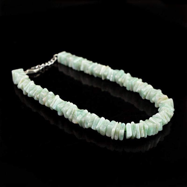 gemsmore:Natural Amazonite Bracelet Untreated Beads