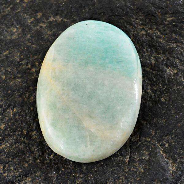 gemsmore:Natural Amazonite Oval Shape Untreated Loose Gemstone